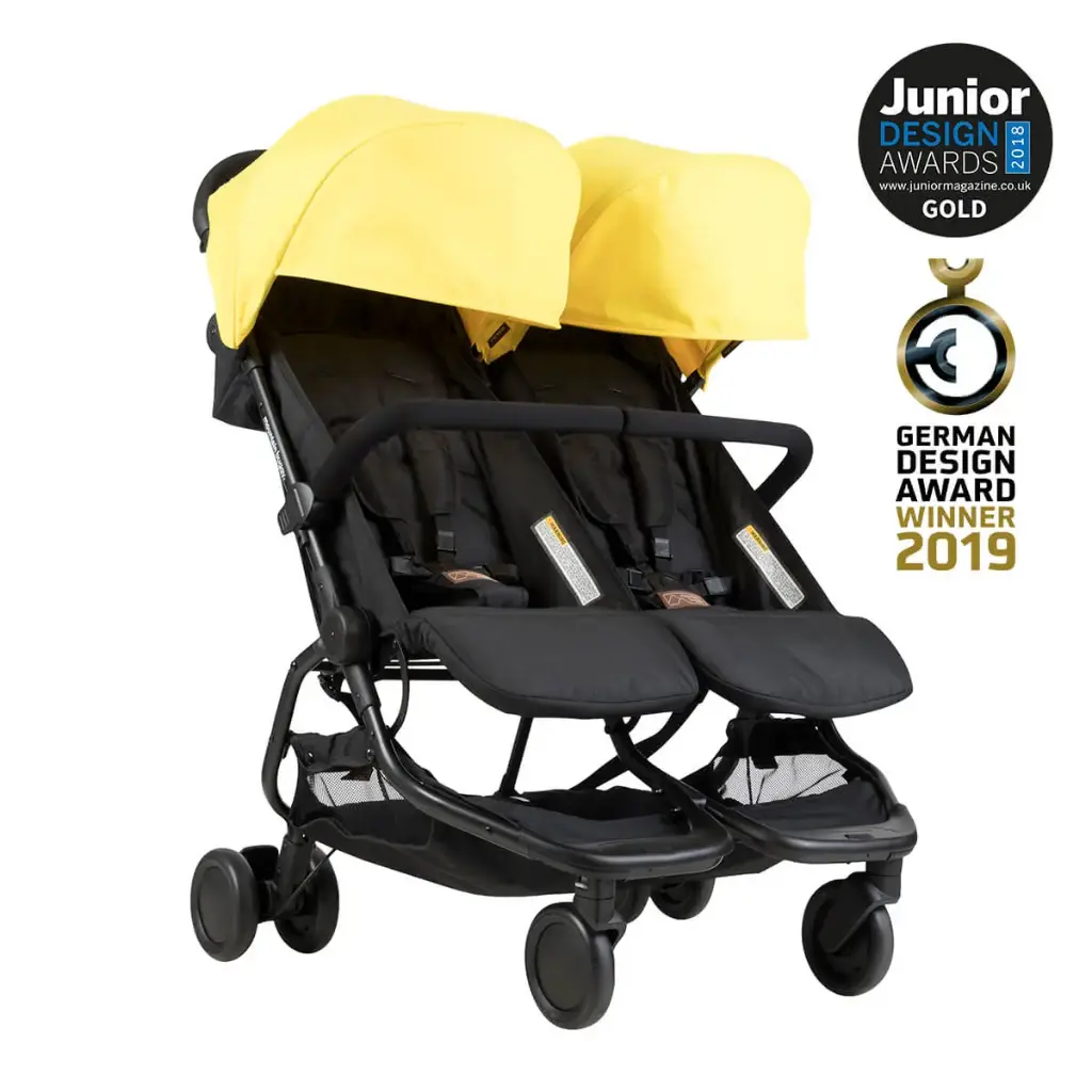 nano duo™ the Perfect Urban Double Pram for the City | Mountain Buggy®